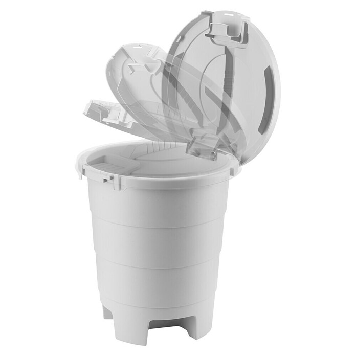 Standard-Mülleimer Maya (23 l, Hellgrau, Kunststoff, Rund) | BAUHAUS
