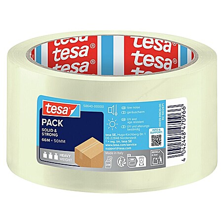 Tesa Pack Paketklebeband Solid & Strong (Transparent)