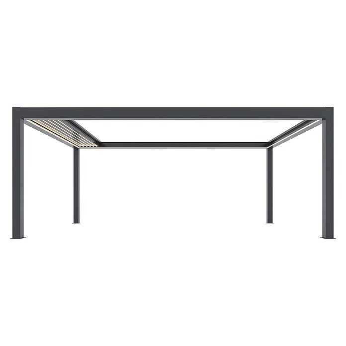 Pergola Bellano Cabrio S200 4x6  (Do x Š x V: 4.106 x 6.106 x 2.554 mm, Aluminij, Barva ogrodja: Antracit) | 8298 - Gartenzelte/Pavillons | ICFA - Sonnenschutz | ICF - Sonnenschutz | IC - Freizeit im Garten | I - Stadtgarten | BAUHAUS