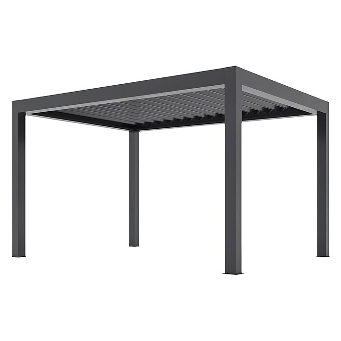 Pergola Bellano Cabrio S200 3x4  (Do x Š x V: 3.106 x 4.106 x 2.554 mm, Aluminij, Barva ogrodja: Antracit) | 8298 - Gartenzelte/Pavillons | ICFA - Sonnenschutz | ICF - Sonnenschutz | IC - Freizeit im Garten | I - Stadtgarten | BAUHAUS