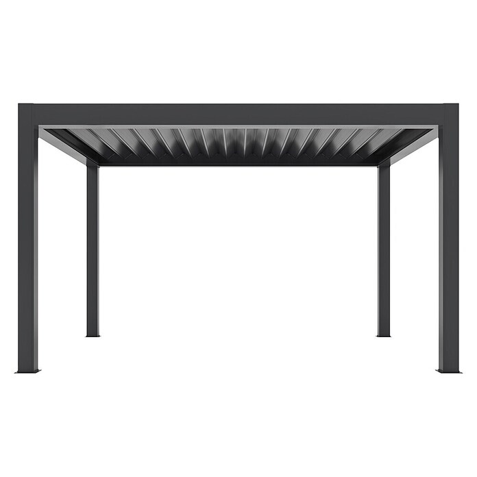 Pergola Bellano Cabrio S200 3x4  (Do x Š x V: 3.106 x 4.106 x 2.554 mm, Aluminij, Barva ogrodja: Antracit) | 8298 - Gartenzelte/Pavillons | ICFA - Sonnenschutz | ICF - Sonnenschutz | IC - Freizeit im Garten | I - Stadtgarten | BAUHAUS
