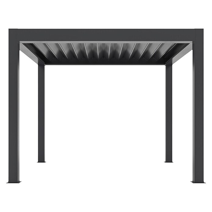 Pergola Bellano Cabrio S200 3x3  (Do x Š x V: 3.106 x 3.106 x 2.554 mm, Aluminij, Barva ogrodja: Antracit) | 8298 - Gartenzelte/Pavillons | ICFA - Sonnenschutz | ICF - Sonnenschutz | IC - Freizeit im Garten | I - Stadtgarten | BAUHAUS