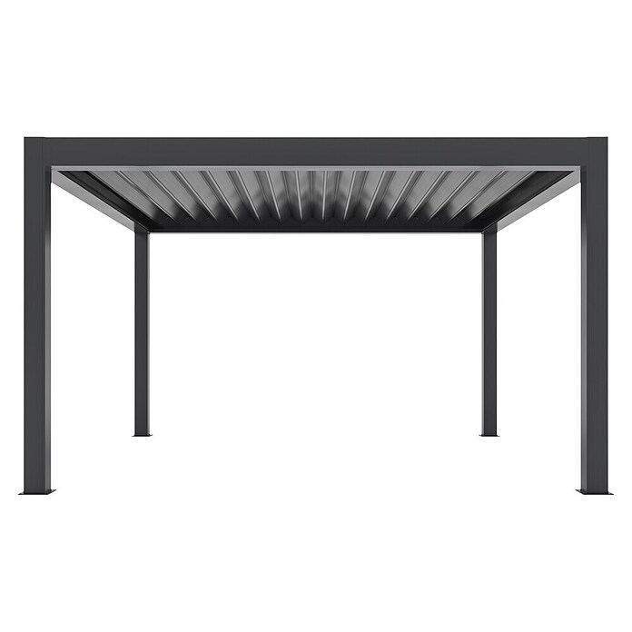 Pergola Bellano Cabrio S200 4x4  (Do x Š x V: 4.106 x 4.106 x 2.554 mm, Aluminij, Barva ogrodja: Antracit) | 8298 - Gartenzelte/Pavillons | ICFA - Sonnenschutz | ICF - Sonnenschutz | IC - Freizeit im Garten | I - Stadtgarten | BAUHAUS