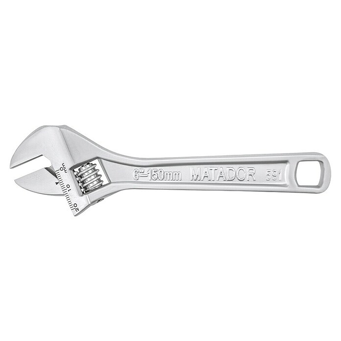 Matador Llave inglesa ajustable (6'', Largo: 155 mm)