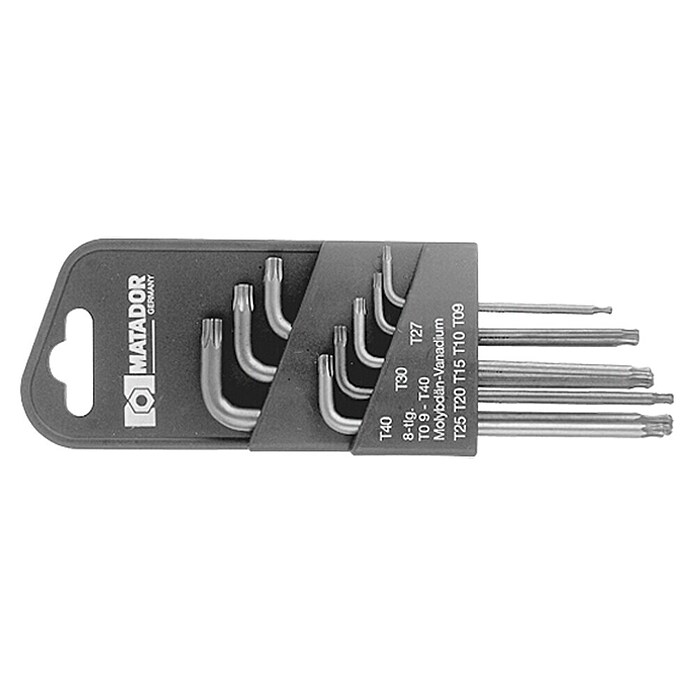 Matador Inbussleutelset (8-delig, Met klemhouder, Binnen-TORX)