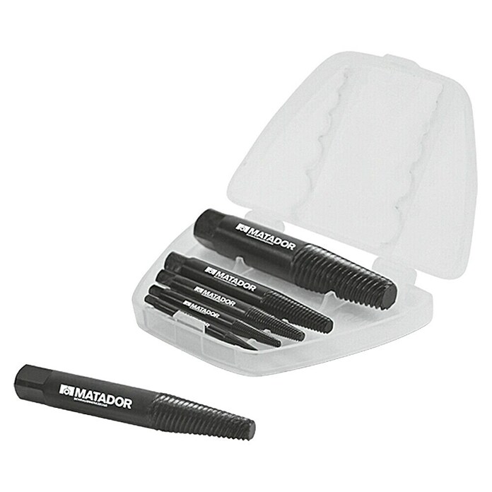 Matador Juego de extractores de tornillos (6 piezas, M3 - M24)