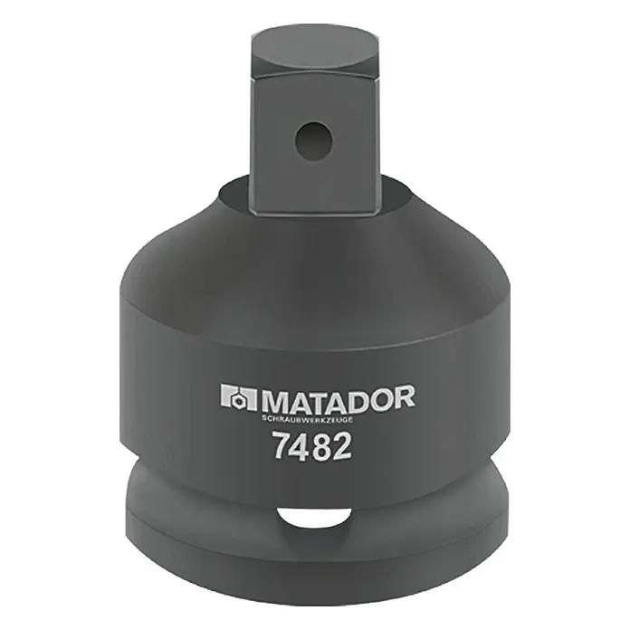 Matador Kraft-Adapter - Antriebsgröße: ½″, Abtriebsgröße: ⅜″ - Aufnahmeadapter von Matador, ein robustes Werkzeug für Schraubarbeiten, Modell 7482, ideal für den professionellen Einsatz.
