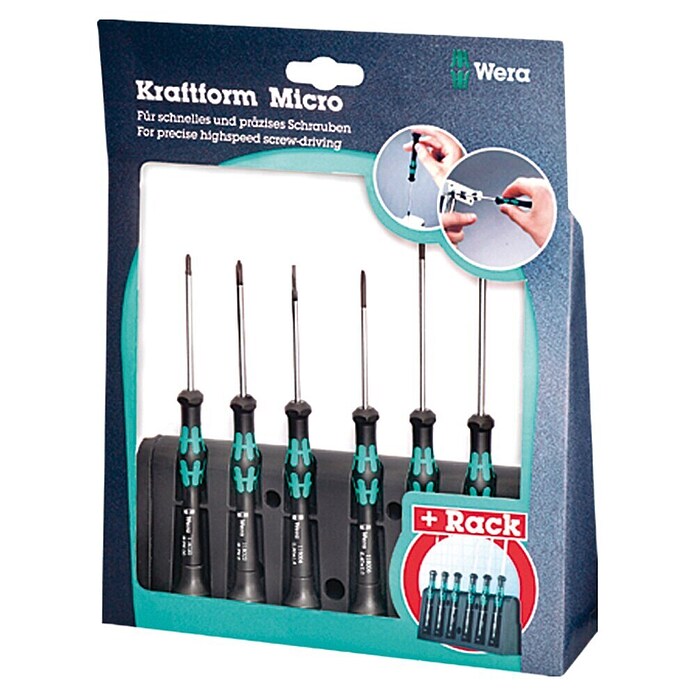 Wera Set schroevendraaiers Kraftform Micro 2035/6 (6-delig)