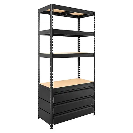 Metallregal Praktik Multi mit 3 Schubladen