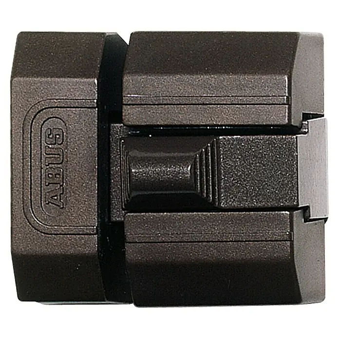 Abus Schieberiegel SR 30 - Innentür, Braun - Nahaufnahme eines ABUS-Sicherheitsschlosses, das für seine Robustheit und Zuverlässigkeit bekannt ist und optimalen Schutz bietet.