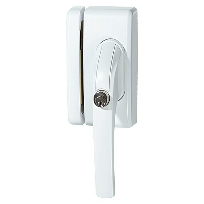 Abus Fenster-Zusatzschloss FO 400 (Dornmaß: 30 - 37 mm, Falztiefe: 0 - 29 mm, Universell einsetzbar, Weiß)
