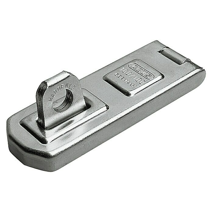 Abus Überfalle 100Durchmesser Öse: 10 mm, Maße Überfalle: 160 x 35 mm Front View