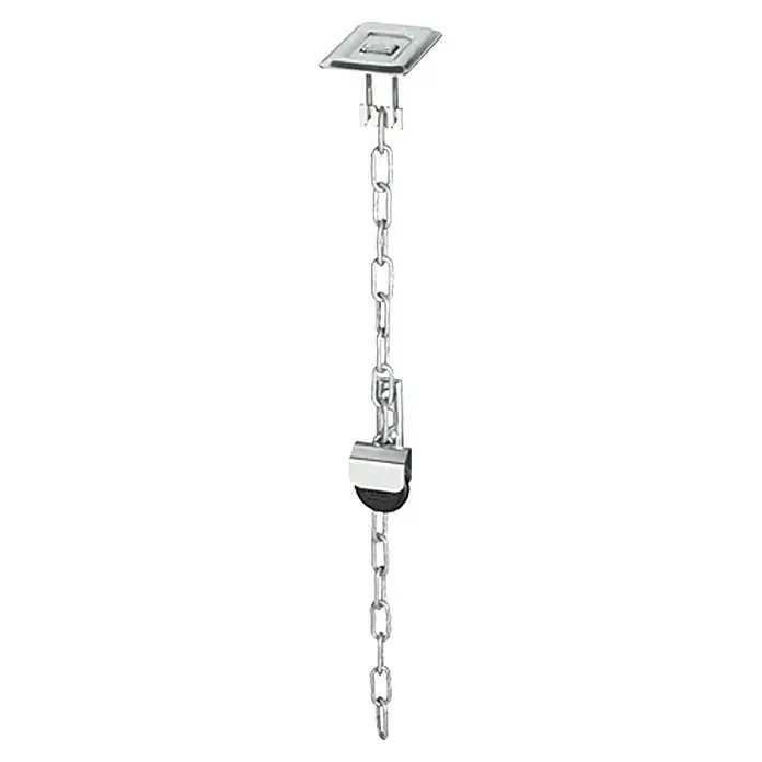 Abus Gitterrostsicherung GS 40 - Einsatzbereich: Kunststoff-Lichtschacht, 60 cm, Sicherheitsstufe: 6 - Ein Toilettenspüler-Ersatzteil mit Kette, Verschluss und Gummistopfen. Praktisch für die Reparatur defekter Spülkästen.