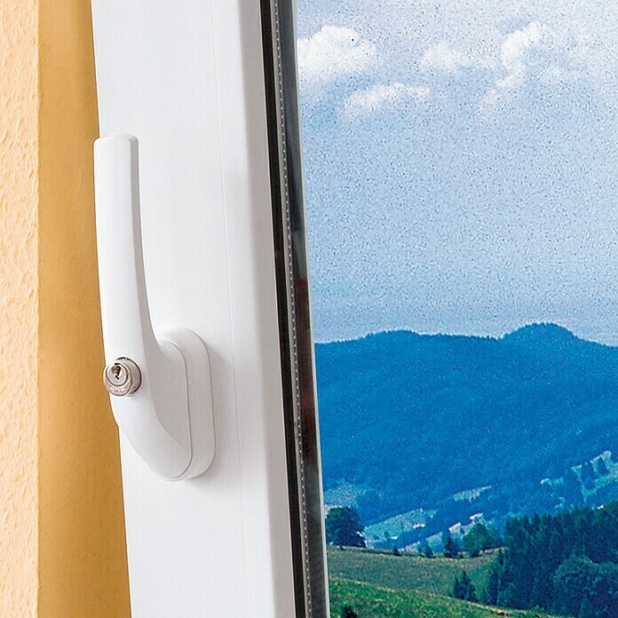 Abus Fenstergriff FG 300Universell einsetzbar, Weiß, Abschließbar Front View