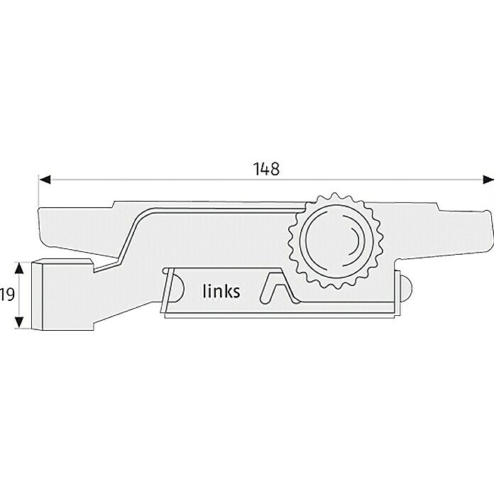 Abus Rollladensicherung RS 97  (Länge: 148 mm, 2 Stk.)