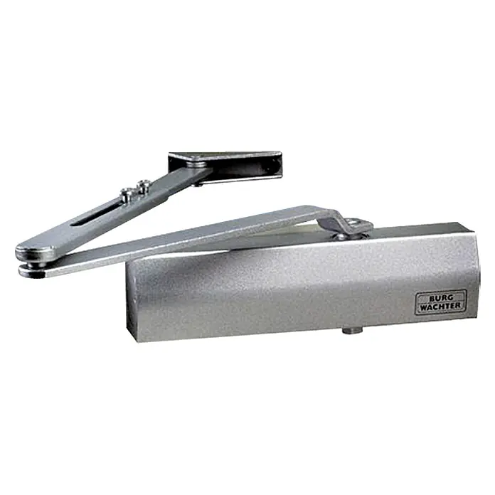 Burg-Wächter Türschließer TS 501 S SB - Silber, Max. Türbreite: 75 cm - Türschließer von Burg Wächter, silberfarben, mit Gelenkarm für sicheres und kontrolliertes Schließen von Türen.