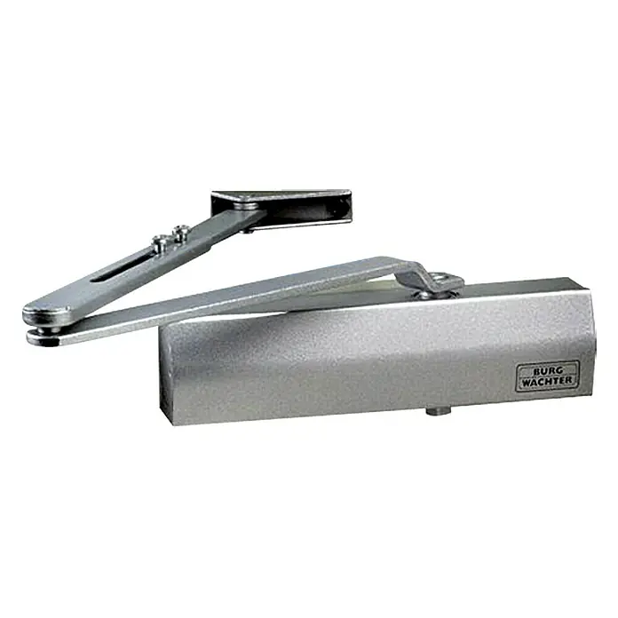 Burg-Wächter Türschließer TS 501 S SB - Silber, Max. Türbreite: 75 cm - Türschließer von Burg Wächter, silberfarben, mit Gelenkarm für sicheres und kontrolliertes Schließen von Türen.