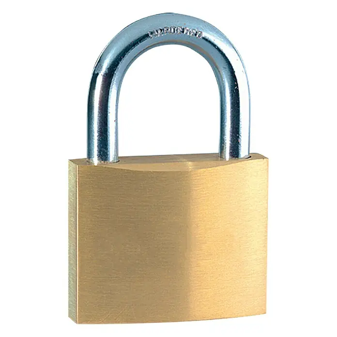 Stabilit Candado - Ancho: 25 mm, Material estribo: Acero - Candado de latón con grillete cromado para seguridad fiable en diversas aplicaciones, robusto y seguro.
