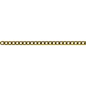 Stabilit Cadena de eslabones planos a metros (1,8 mm, Acero, Baño de latón)