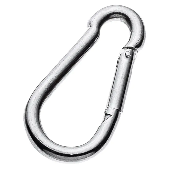 Stabilit Feuerwehr-Karabinerhaken - 1 Stk., Durchmesser: 6 mm, Stahl - Karabinerhaken aus Metall, ideal für Outdoor-Aktivitäten und zum sicheren Befestigen von Gegenständen. Robust und vielseitig einsetzbar.