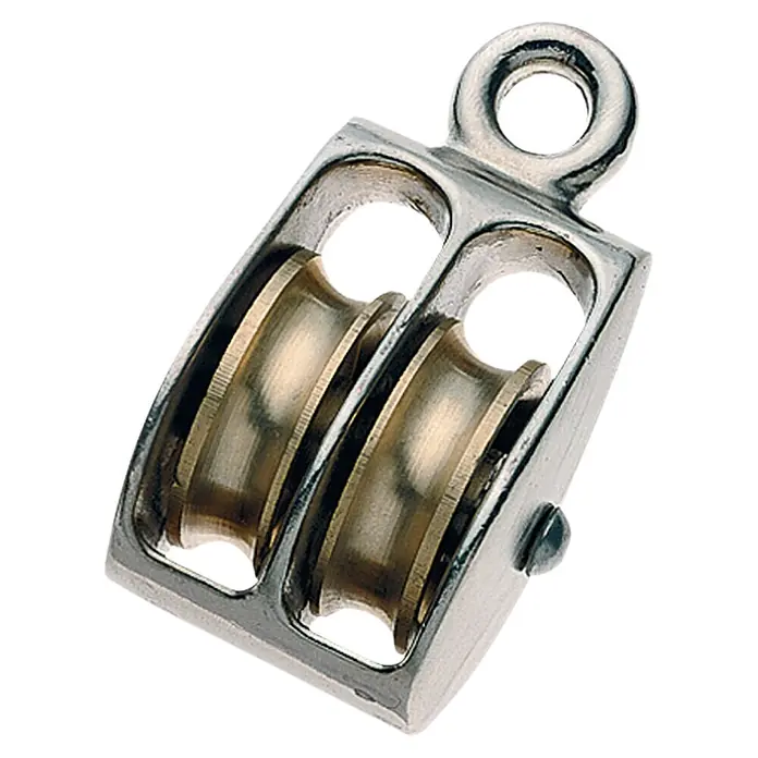Stabilit Blockseilrolle - Doppelt, Für Seildurchmesser: 6 mm - Diagonale Ansicht