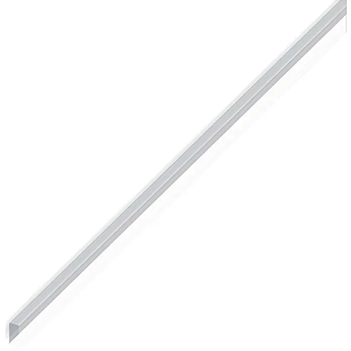 Kantoflex Kantenschutz Dichtung - 2.500 x 8,5 x 1,8 mm, Transparent - Das Bild zeigt ein LED-Aluminiumprofil, das sich ideal für die stilvolle und moderne Beleuchtung von Innenräumen eignet.