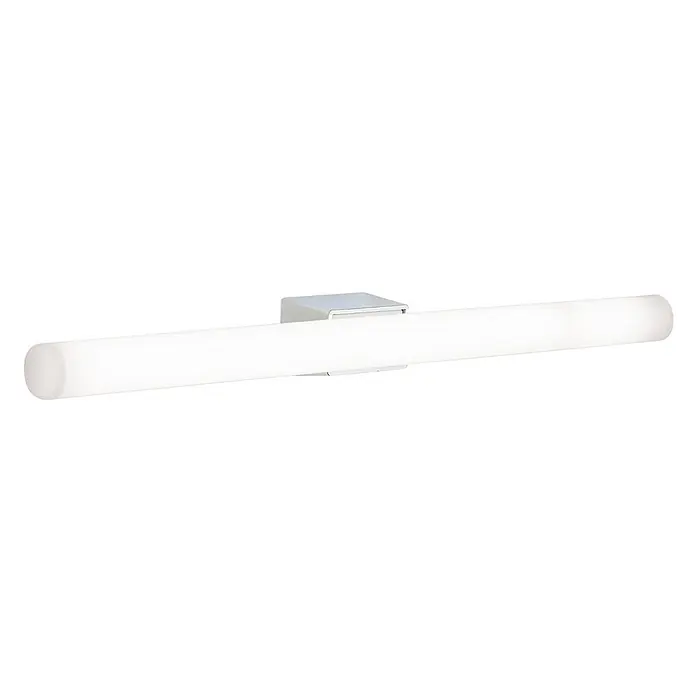Orion Leuchten Wandleuchte - 60 W, L x B x H: 7 x 50 x 3,8 cm, S14d - Moderne röhrenförmige Badleuchte mit mattweißem Diffusor und Chrom-Wandhalterung.