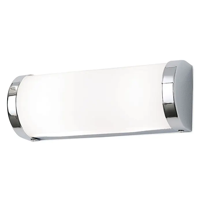 Orion Leuchten Wandleuchte - 40 W, L x B x H: 7 x 25,5 x 10 cm, G9 - Wandleuchte mit mattweißem zylindrischem Diffusor und glänzenden Chromakzenten.
