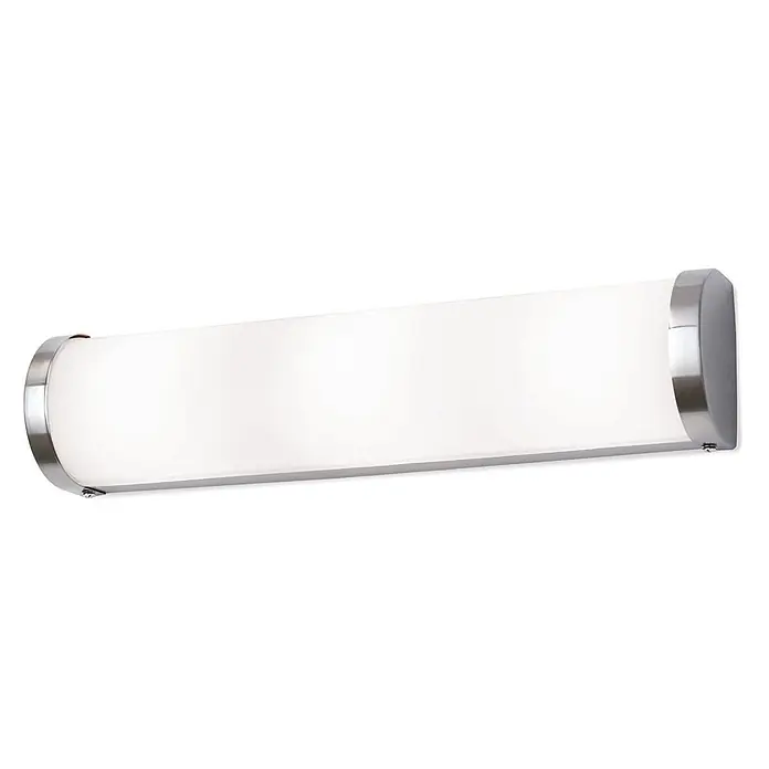 Orion Leuchten Wandleuchte - 40 W, L x B x H: 7 x 41 x 10 cm, G9 - Moderne Badleuchte aus gebürstetem Nickel mit mattiertem Diffusor.