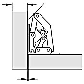 Stabilit Federscharnier Easy-On (Metall, Verzinkt)