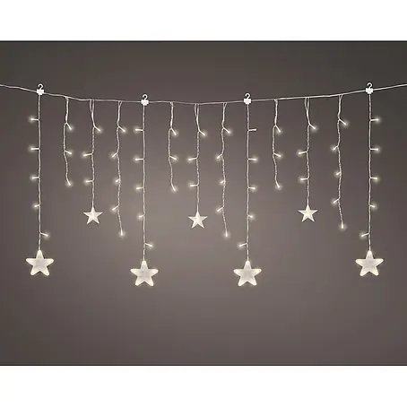 Lumineo  Cascada de luces LED Estrellas para interior