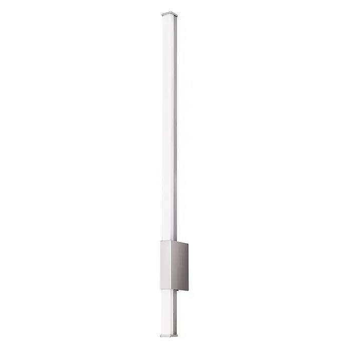 Orion Leuchten Wandleuchte - 13 W, L x B x H: 6,8 x 60,5 x 2,5 cm - Moderne rechteckige Wandleuchte mit mattweißem Diffusor und gebürstetem Metallgehäuse.