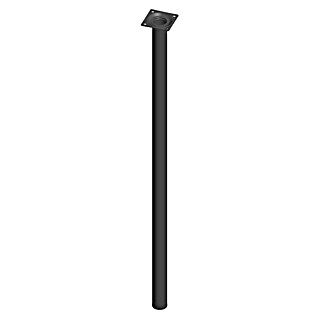 Element System Postolje za namještaj (Ø x V: 3 x 70 cm, Nosivost: 50 kg, Čelik, Crne boje)