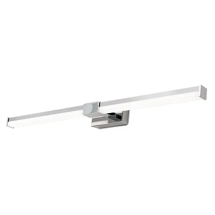 Orion Leuchten Wandleuchte - 13 W, L x B x H: 8 x 55 x 5 cm - Wandmontierte polierte Chrom-Linear-LED-Leuchte, ideal für moderne Waschtische oder Bäder.
