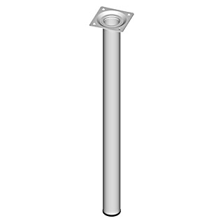 Element System Möbelfuß (Ø x H: 3 x 50 cm, Traglast: 50 kg, Stahl, Weiß)