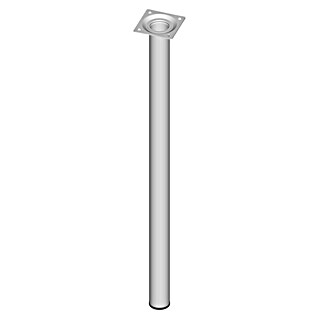 Element System Möbelfuß (Ø x H: 3 x 60 cm, Traglast: 50 kg, Stahl, Weiß)