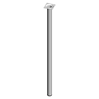 Element System Möbelfuß (Ø x H: 3 x 70 cm, Traglast: 50 kg, Stahl, Weiß)