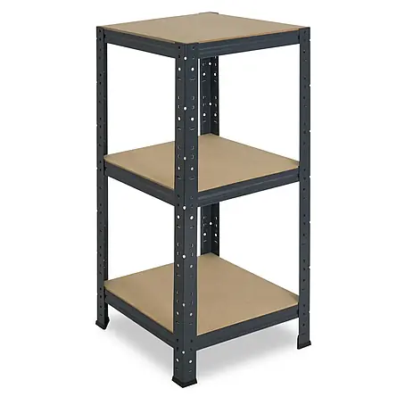 shelfplaza Schwerlastregal Home anthrazit 100x50x50 cm, 3 Böden 175 kg