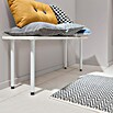 Element System Pata para muebles (Ø x L: 30 x 600 mm, Capacidad de carga: 50 kg, Blanco / aluminio)