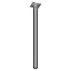 Element System Pata para muebles (Ø x L: 30 x 600 mm, Capacidad de carga: 50 kg, Blanco / aluminio)