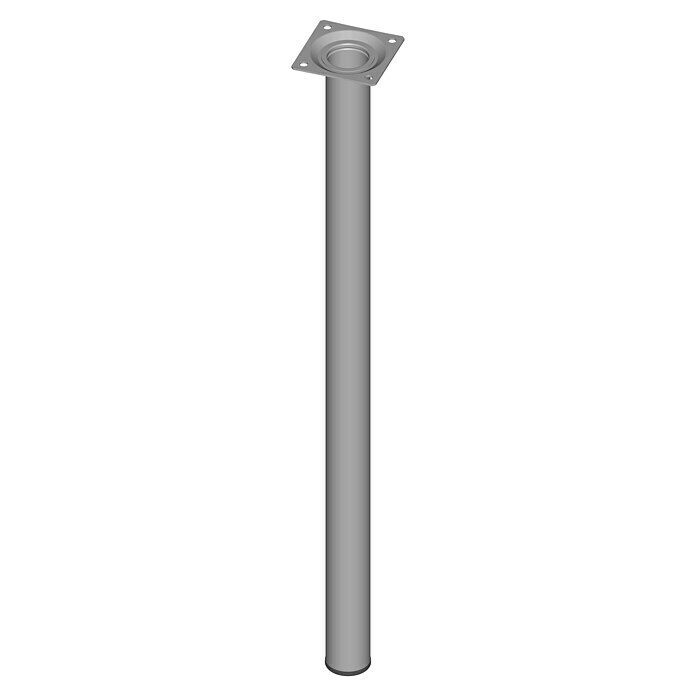 Element System Möbelfuß (Ø x L: 30 x 600 mm, Traglast: 50 kg, Weiß/Aluminium)