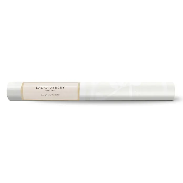 Laura Ashley Vliestapete Vliestapete Pappel Perlmutt - Weiß, Sonstiges, 10 x 0,52 m - Eine Rolle Laura Ashley Tapete von feiner Qualität in heller Farbe mit dezentem Muster.