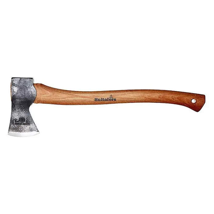 Hultafors EKELUND Jagdbeil -  - Eine Hultafors Axt mit grauem Metallkopf und hellbraunem Holzstiel.