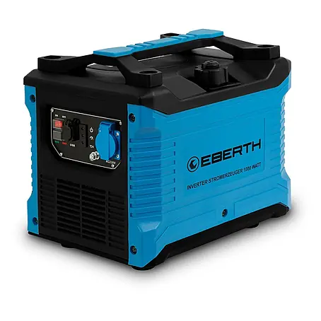 EBERTH  Stromerzeuger Inverter 1000 W, 2 PS, 230 V, ECO-Modus, USB