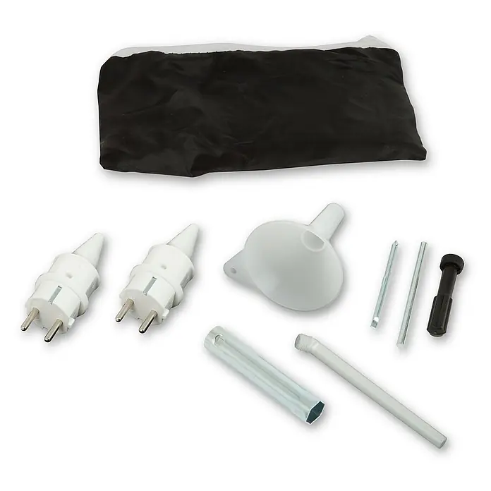 EBERTH Stromerzeuger Inverter 2000 W, 3 PS, 230 V, ECO-Modus, USB - Tankvolumen: 4 l - Kit mit schwarzem Beutel, zwei weißen Netzsteckern, Trichter, Metallstäben und Schraubenschlüsseln.