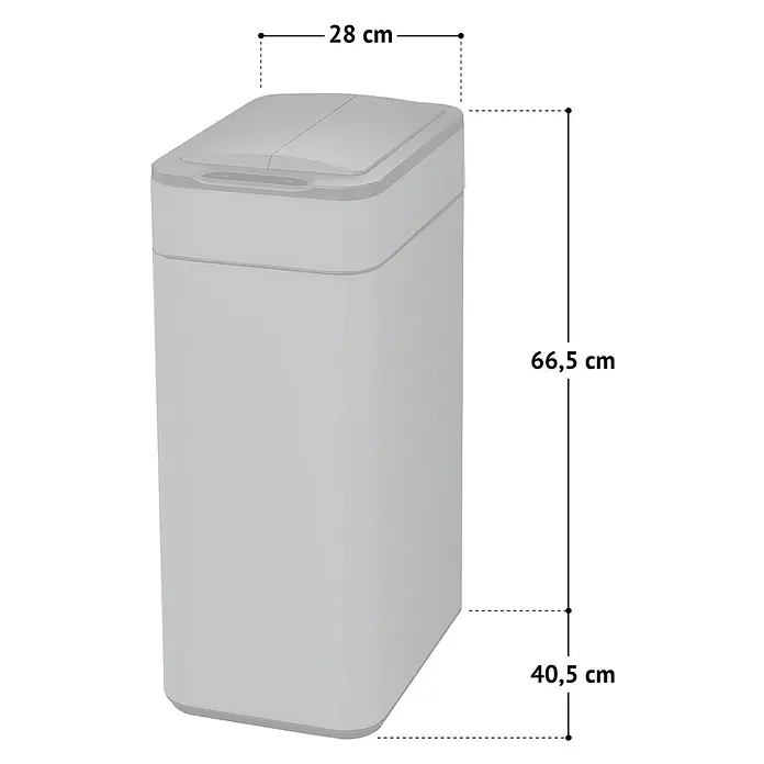 SVITA Sensormülleimer SE60L 60l Automatik rechteckig Stahl Weiß - 