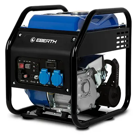 EBERTH  Stromerzeuger Inverter 3200 W, 7 PS, 230 V, USB, 8 L Tank