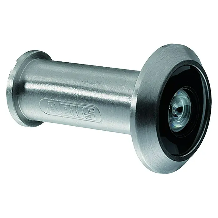 Abus Türspion 2200 - Vernickelt, Messing, Stärke Tür: 35 mm - 53 mm - ABUS Türspion mit einer klaren Linse und robustem Gehäuse für verbesserte Sicherheit und Privatsphäre.