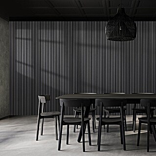 FibroTech Akustikpaneel Premium (Black Oak, 2.440 x 605 x 22 mm)