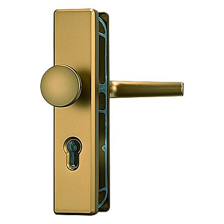 Abus Schutzbeschlag KLN 314 (Wohnungsabschlusstür, Bronze, Türstärke: 37 mm - 47 mm, Knopf außen, Drücker innen)